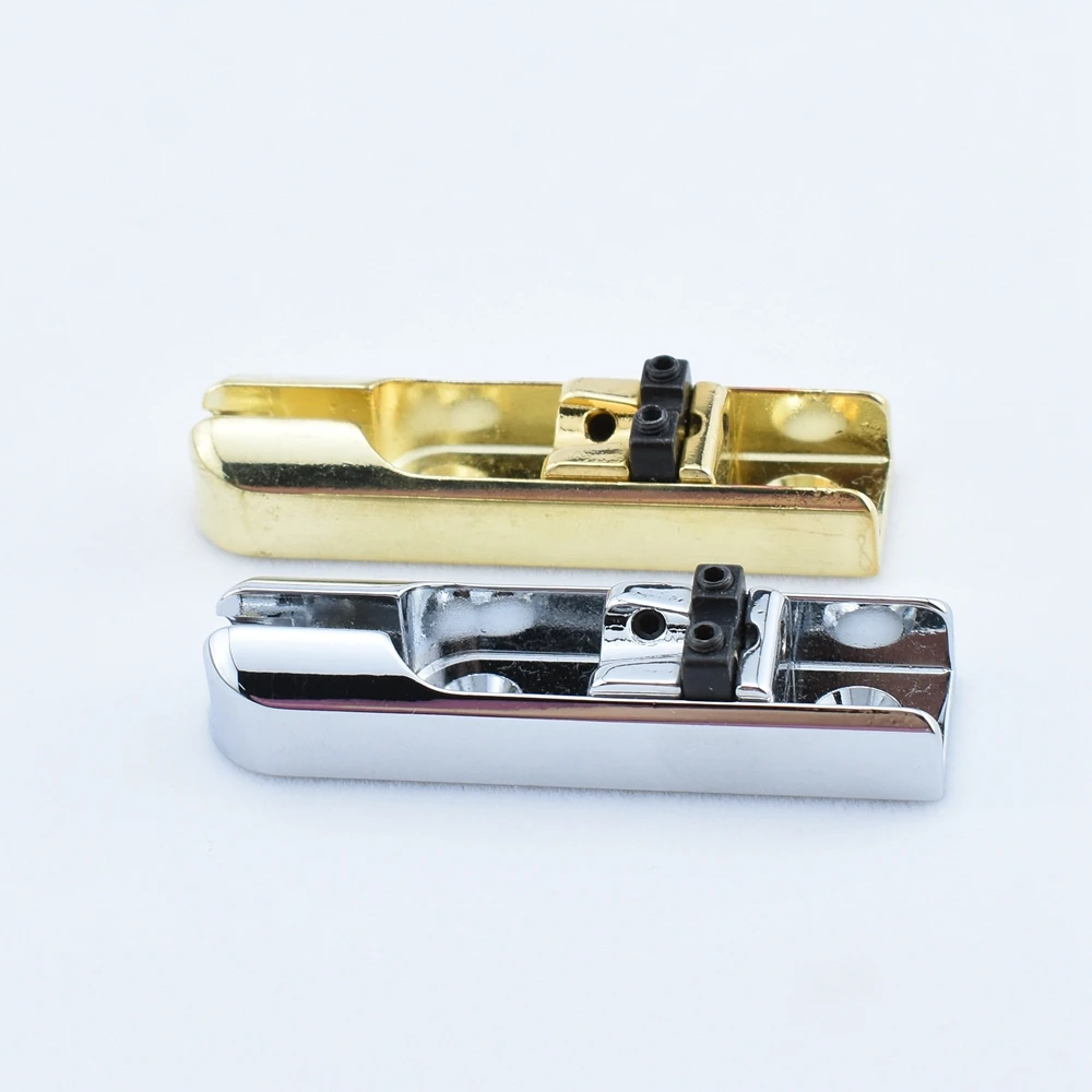 1 Set Chrome/Gold Single-String Bass Bridge With Lock Down For 4 Strings Electric Bass