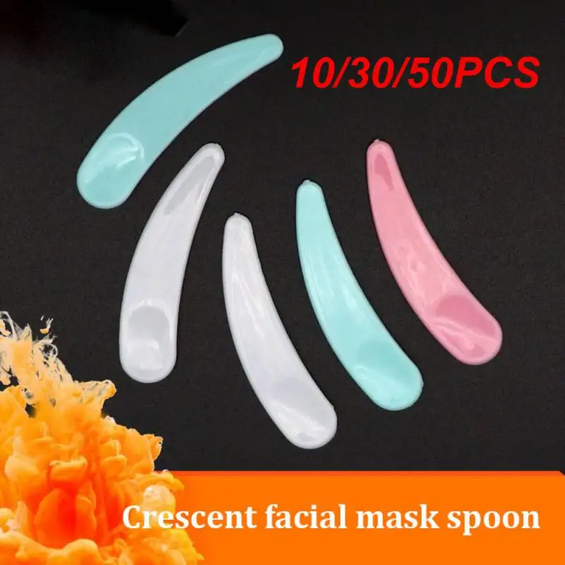 10/30/50PCS Facial Mask Scraping Spoon Easy To Use Ingredients Are Safe And Non Irritating Shaped Solid Color