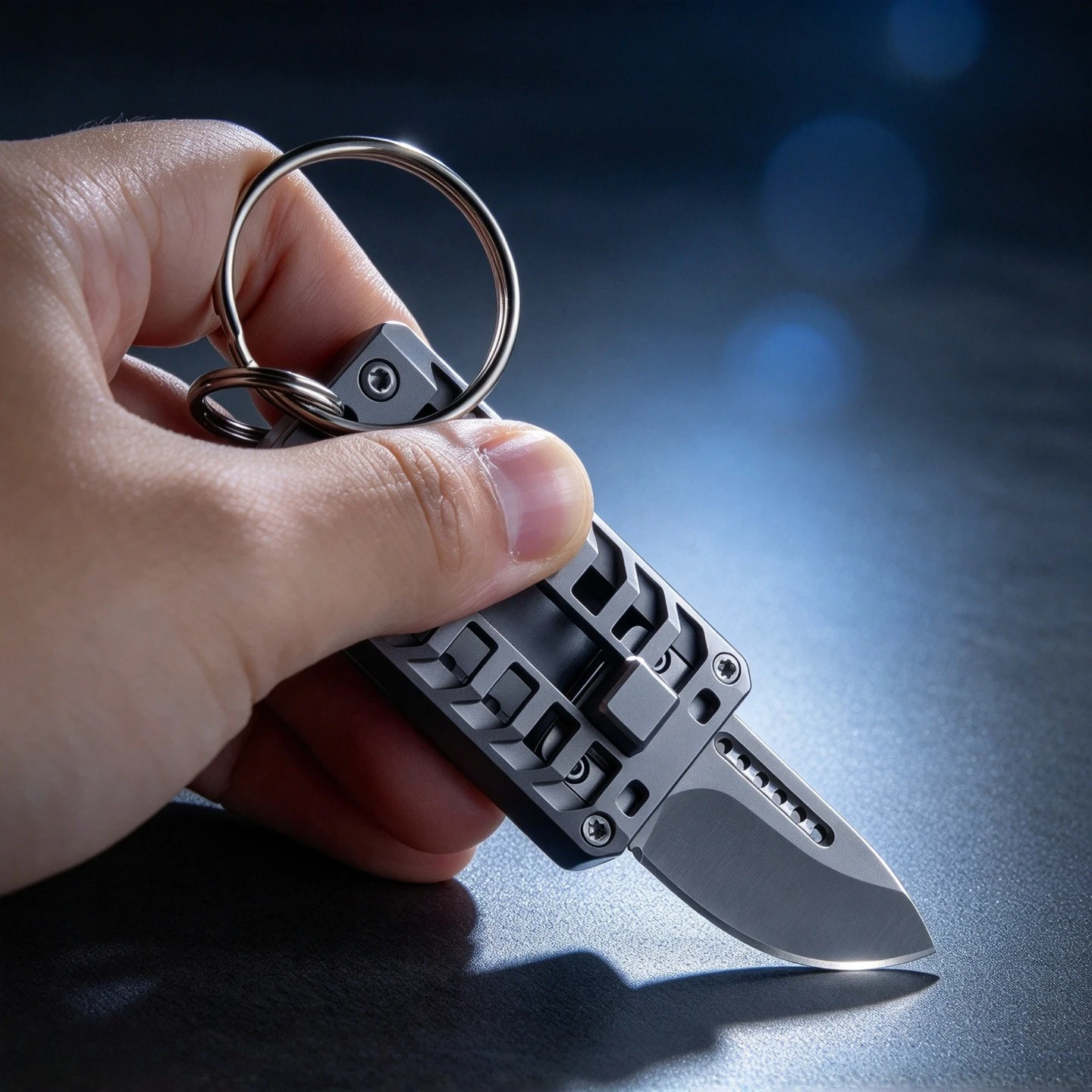 Hot sales Stainless steel Push Knife with a Popping Sound Is a Portable Unboxing and Decompression Knife for Outdoor Camping