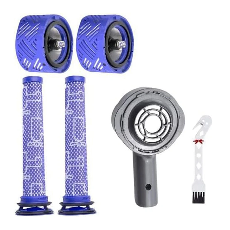 モーターリアカバーとプレフィルターセット,Dyson v6 dc58 dc59 dc61 dc62 dc74用プラスチック交換部品