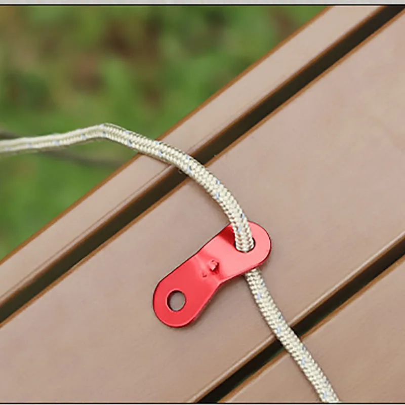 Camping Tent Rope Buckle, Windproof Aluminum Alloy, Fixed Sliding, Adjustment Buckle, Canopy Rope Buckle, Tent Accessory, 10Pcs