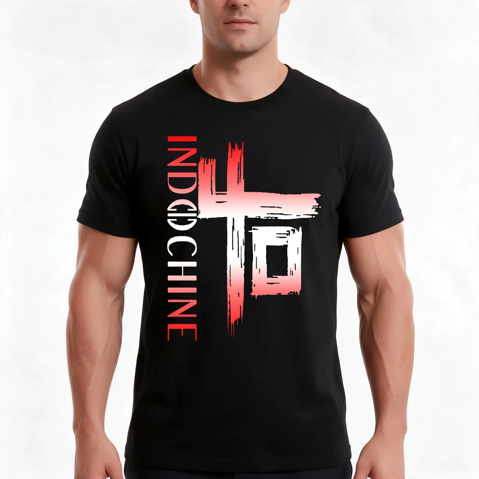 indochineR89 - indochine - trending #1 T-Shirt Summer Casual Cotton Tee Oversized Streetwear Tops Vintage Graphic Print