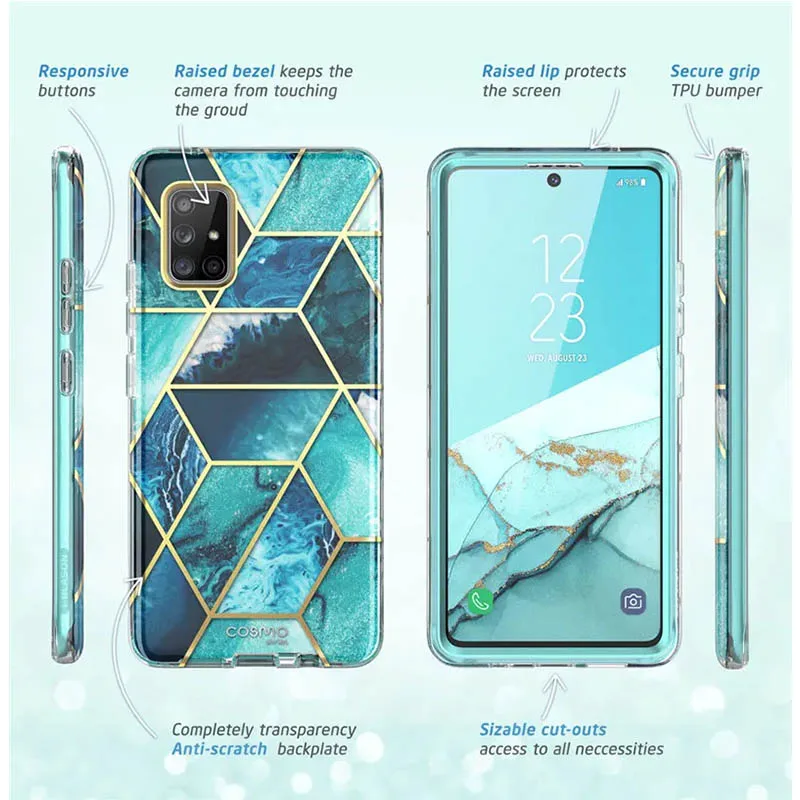 Picture 7: For Samsung Galaxy A71 5G Case [Not Fit A71 4G Version & A71 5G UW Verizon] I-BLASON Cosmo Cover with Built-in Screen Protector
