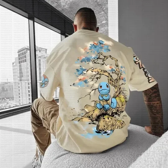 2026 جديد 2 استنساخ رياضة البوكيمون الرسوم المتحركة ثلاثية الأبعاد طباعة سريعة الجافة جودة الذكور/الإناث الكبار الاطفال قاعدة تي شيرتات قصيرة الاكمام #1