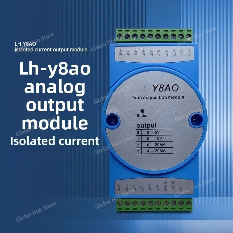 The Analog Output Module for LHY8AO Is An Isolated Current MODbus 8-channel Controller Recommended By The Shopkeeper