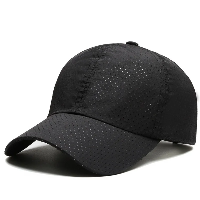 Unisex Breathable Baseball Cap Summer Trucker Hat Outdoor Sports Running Cap Quick drying Material