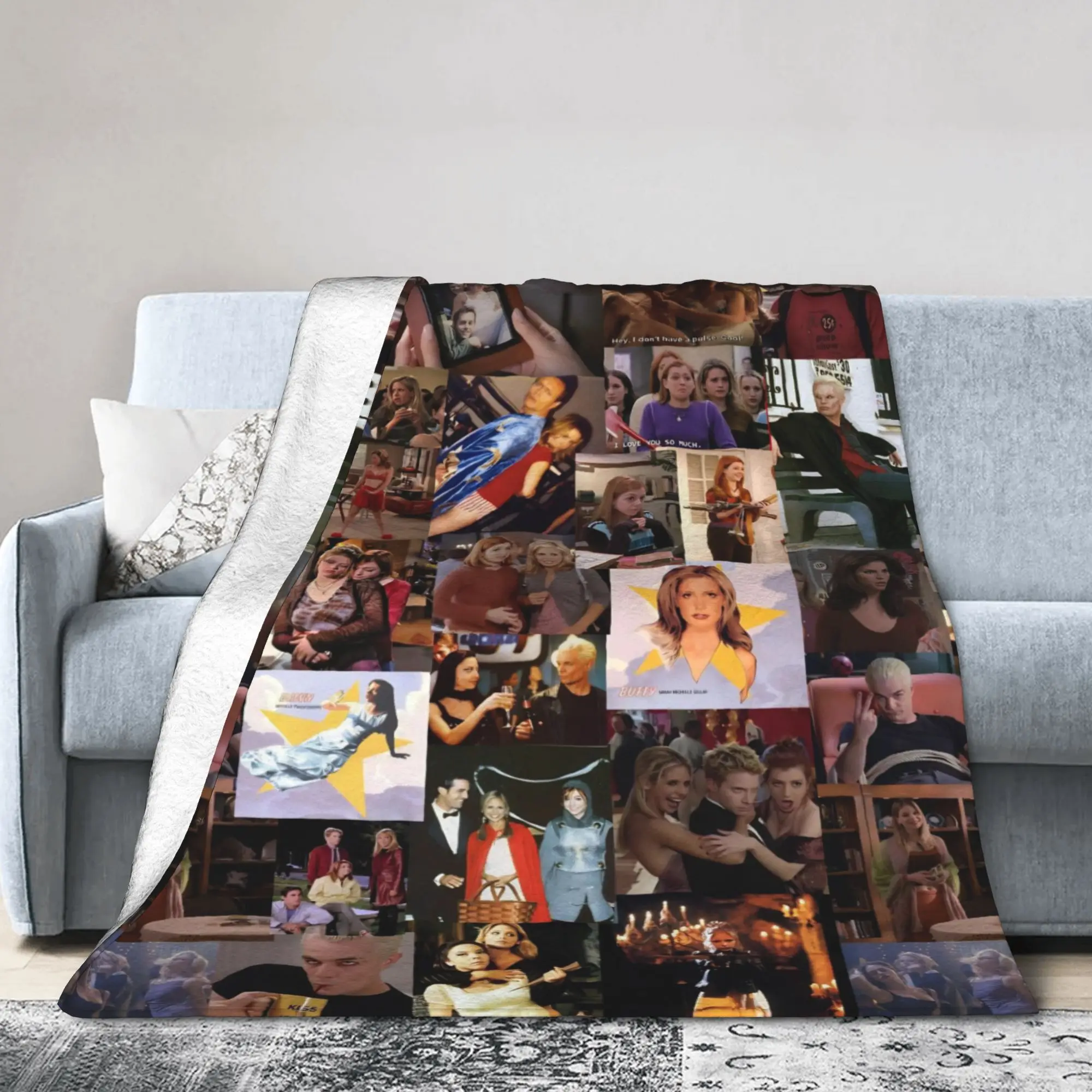 Buffy the Vampire Slayer Movie Blankets  Fleece Throw Blankets Summer Air Conditioning Decoration Soft Warm Bedspreads