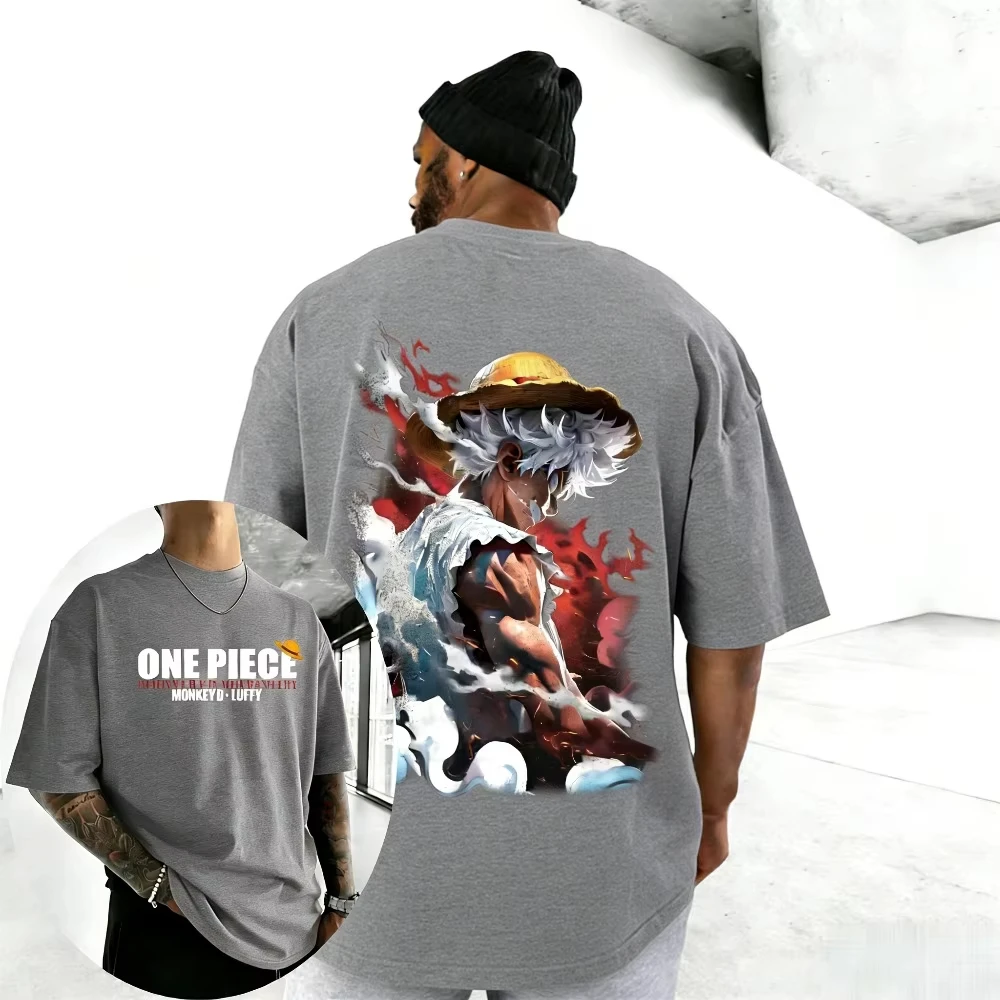 

2026 One Piece Luffy Sun God Nika Anime T Shirt Men Women Cotton Short Sleeve Tee Graphic Print Streetwear Summer Casual Y2k
