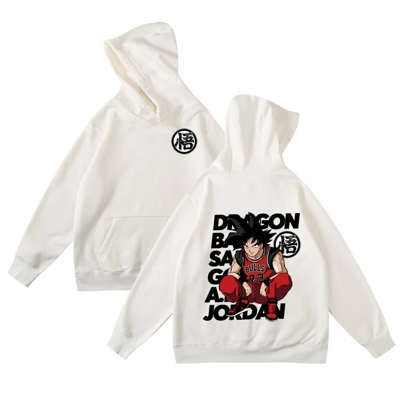 2025 لعبة دراغون بول موضة العلامة التجارية سون جوكو البلوز العصرية هوديس عادية الشارع خريف شتاء كم طويل القطن سوداديرا هوديس
