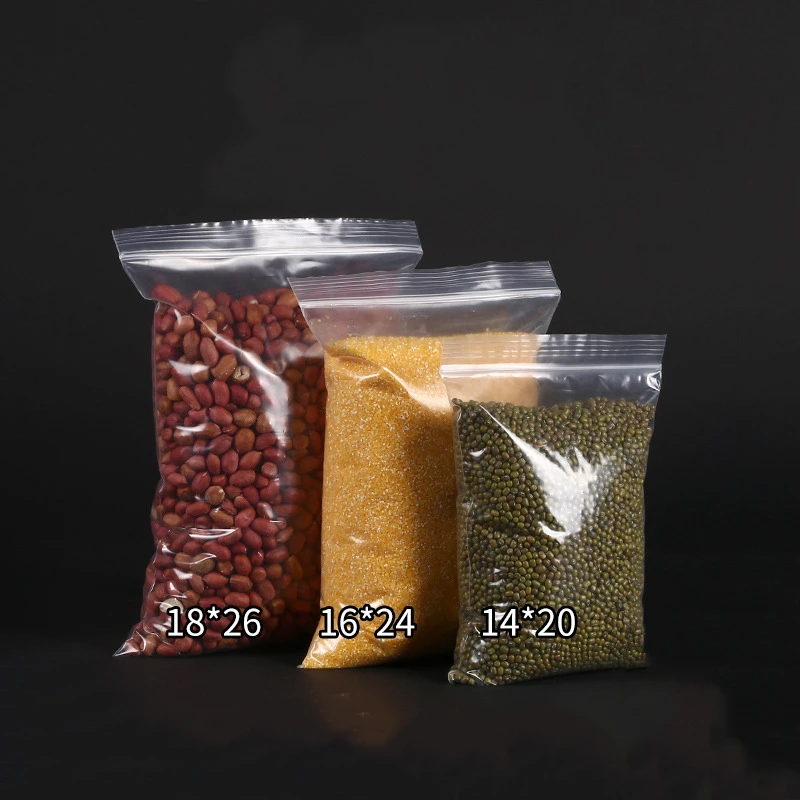 TETP 25Pcs Large Size Transparent Ziplock Plastic Bags Coat Sweater Blanket Packaging Storage Reclosable Food Seal Supplies