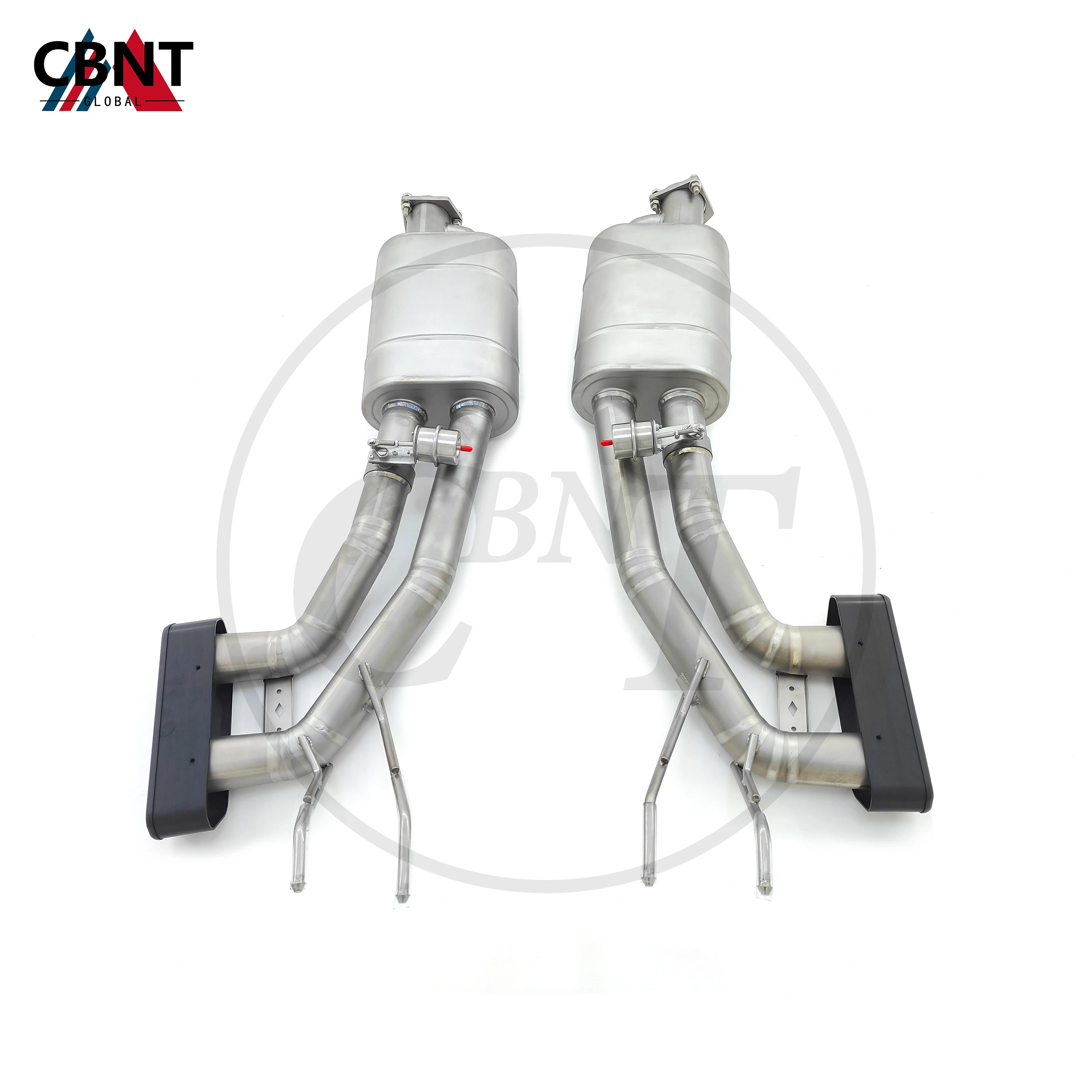 CBNT Valved Exhaust Axle-back for Mercedes Benz W463 G500 G63 5.5T Exhaust-pipe with Valve Muffler Titanium Alloy Exhaust-system