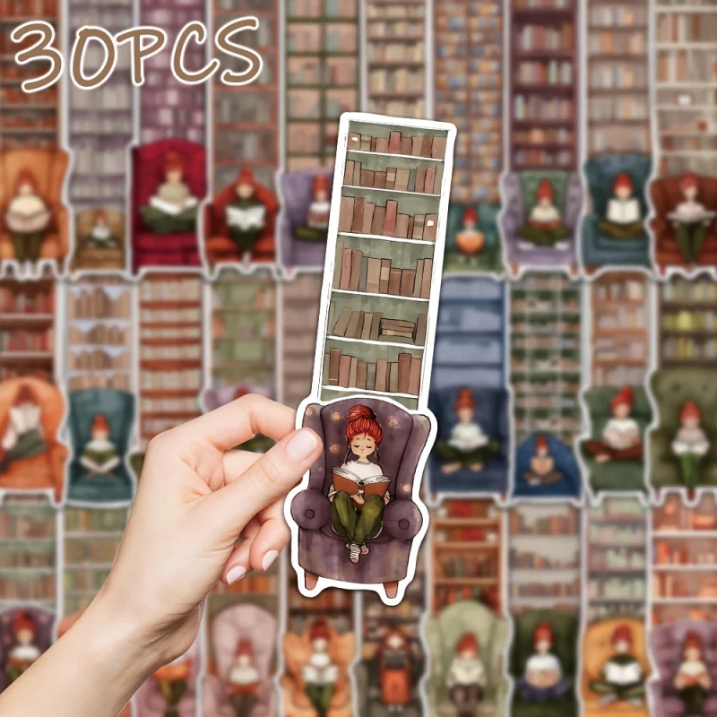 30pcs of Bookmarks for Girls, Perfect As New Year Gifts Or Back-To-School Decorations. Ideal for Book Clubs, Readers