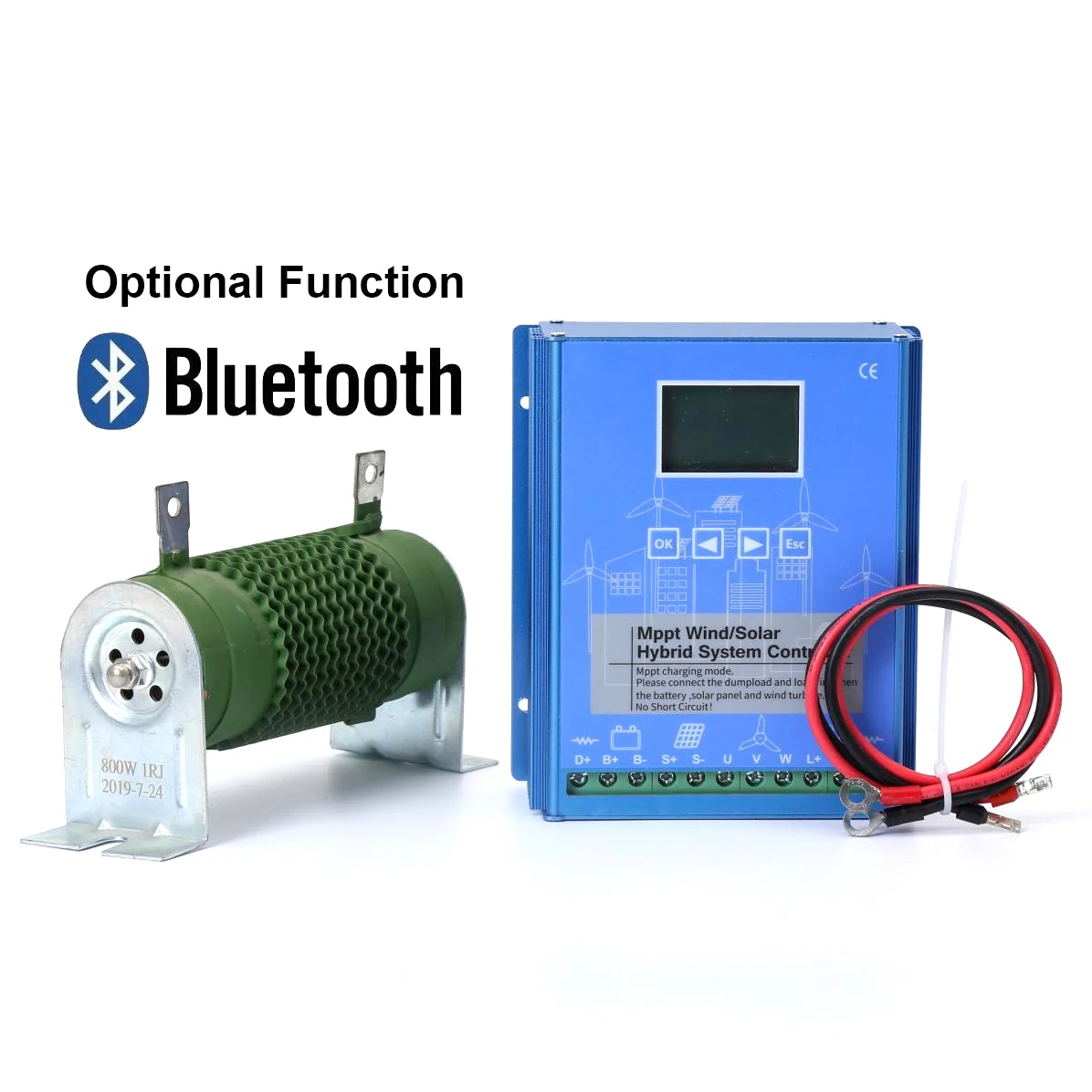 Mppt Vento Solar Híbrido Controlador de Carga Controlador Híbrido Automático com Resistência de Carga 1500w 1200w 12 v 24v 48v