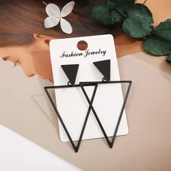 Triangle Drop Earrings Exaggerated Personality Geometric Long Drop Earrings for Women Women's Party Jewelry Direct Sales