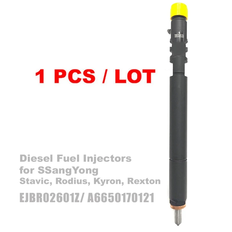 New CRDI Diesel Fuel Injector Nozzle EJBR02601Z / A6650170121 For SsangYong Kyron Rexton Rodius Stavic 2.7 Xdi EURO 3