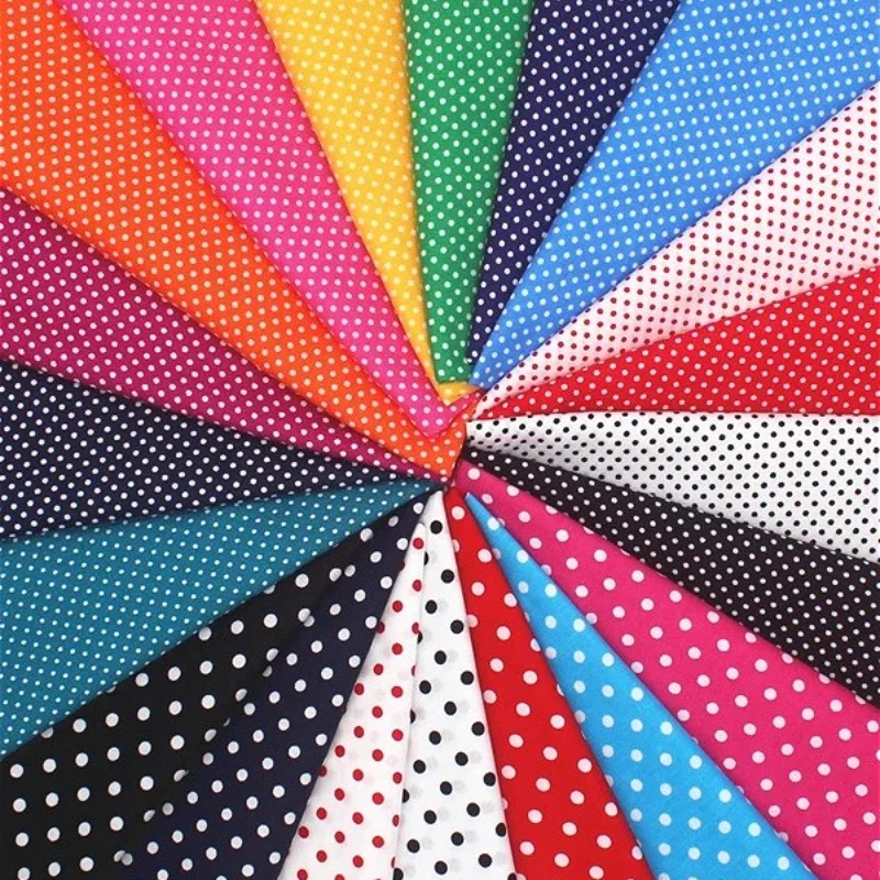140x50 سنتيمتر القطن البولكا نقطة مطبوعة صغيرة المياه نقطة النسيج الزخرفية قميص الملابس البوبلين اليدوية صور الدعائم DIY بها بنفسك #1