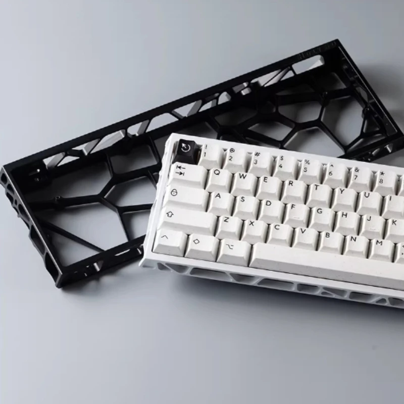 KBDfans Holy60 Hollow Aluminum Shell Customized Lightweight Anode/electrophoresis Keyboard Case Compatible with Wooting60 HE V2