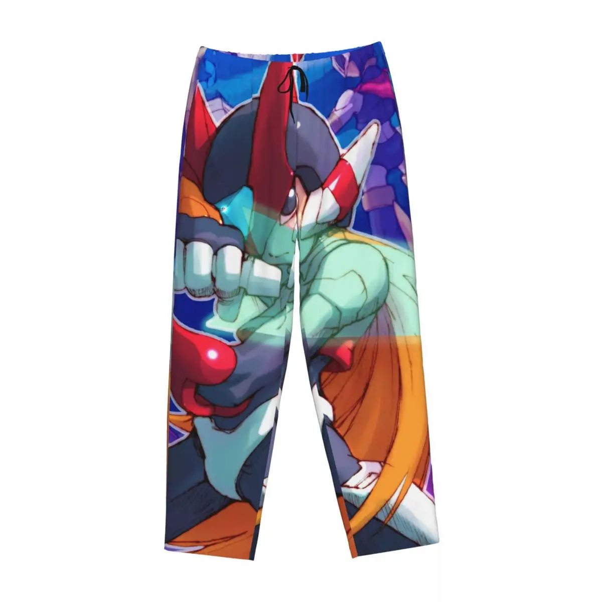 

Женские пижамные брюки Custom Megaman Video Game Mega Man с карманами для отдыха и сна