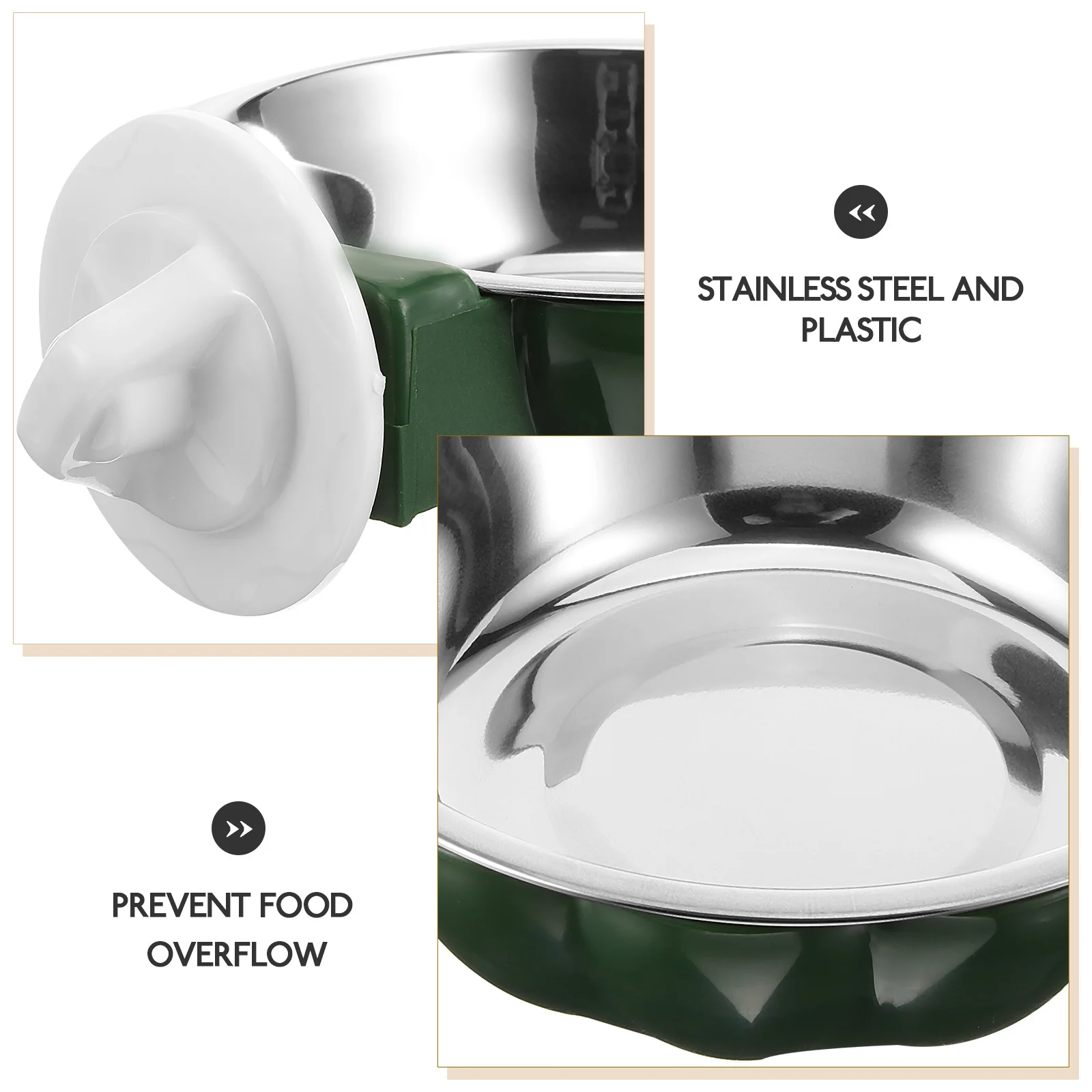 

Cat Feeding Bowl Dog Large Stainless Puppy Bowls Steel Pet Food Container Cage Water for Dogs Metal