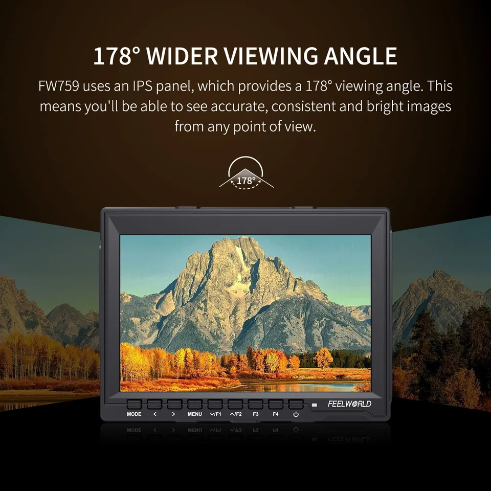 FEELWORLD FW759 7 Inch DSLR Camera Field Monitor 4K HDMI HD Video