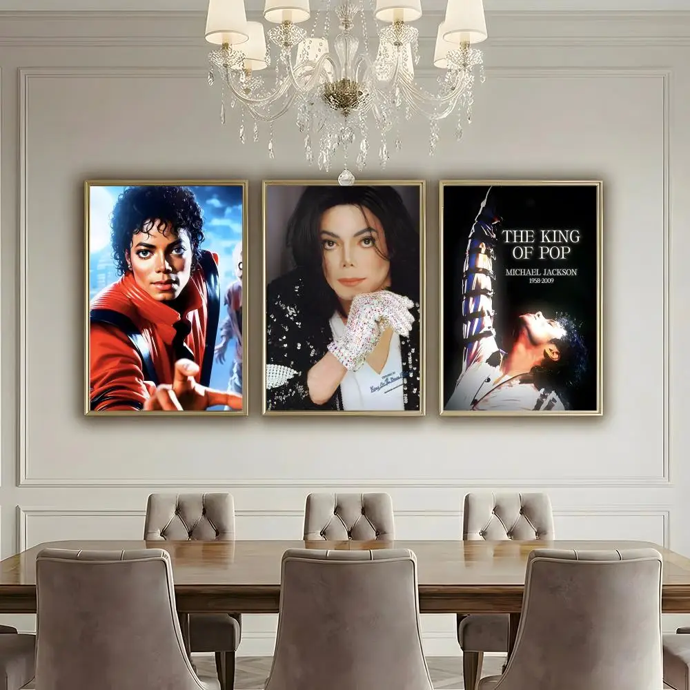 M-Michael Jackson POP LEGEND Poster HD Waterproof High-Toughness Self-Adhesive Wall Decor Universal