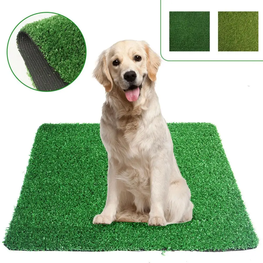 Dog Grass Pad Pet Toilet Training Pee Pad For Puppies Potty Training Indoor Outdoor Portable Dogs Pet Defecation La X8E4