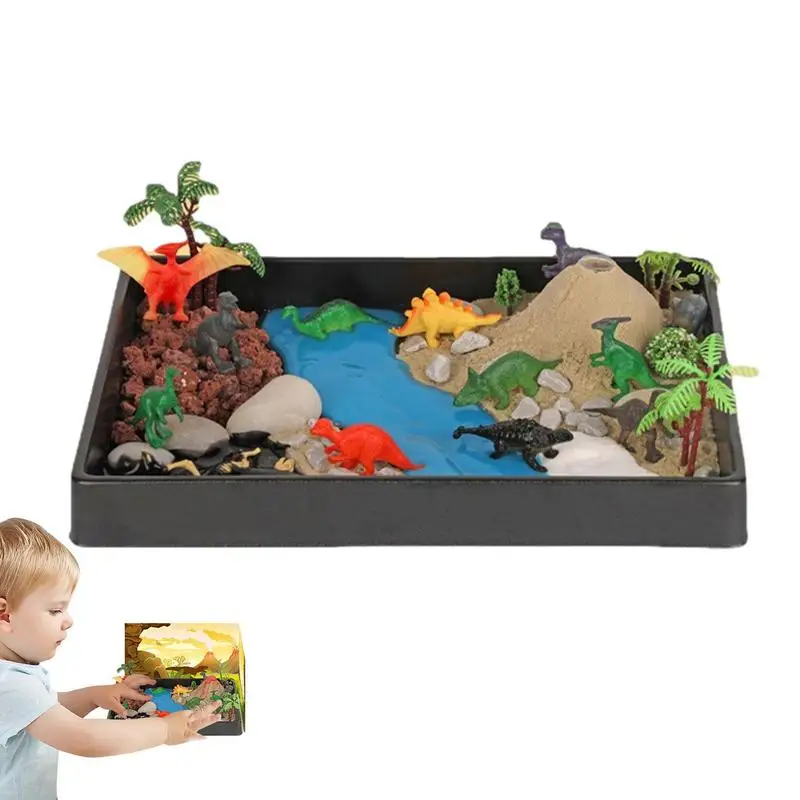 Dinosaur Habitat Toys Volcanic Eruption Dinosaur Toy Dinosaur Volcano Set With Simulation Volcano Realistic Dino Figures