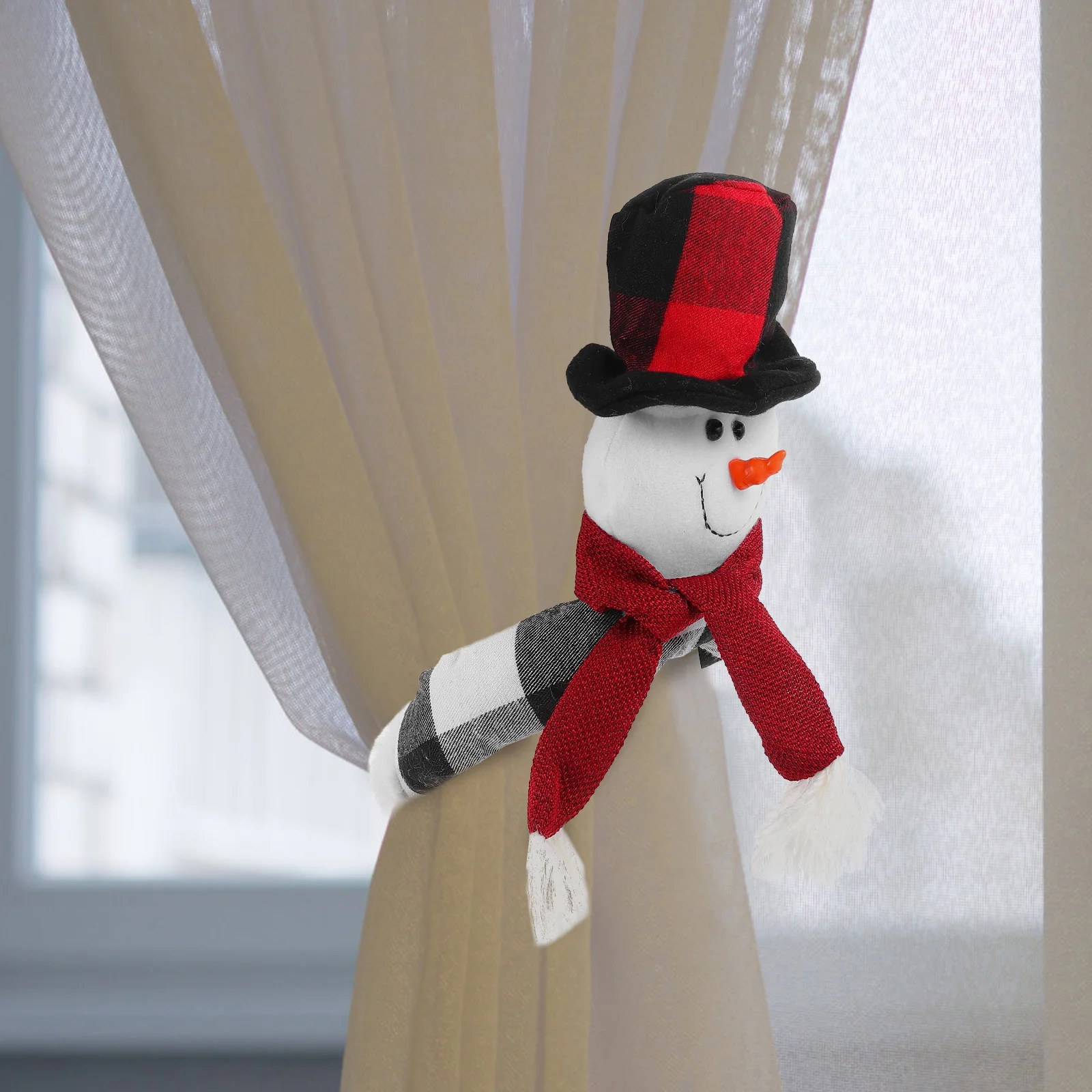

Christmas Tree Snowman Curtain Buckle Decoration Clip Fabric Tie Backs Cloth Tiebacks Tie-backs