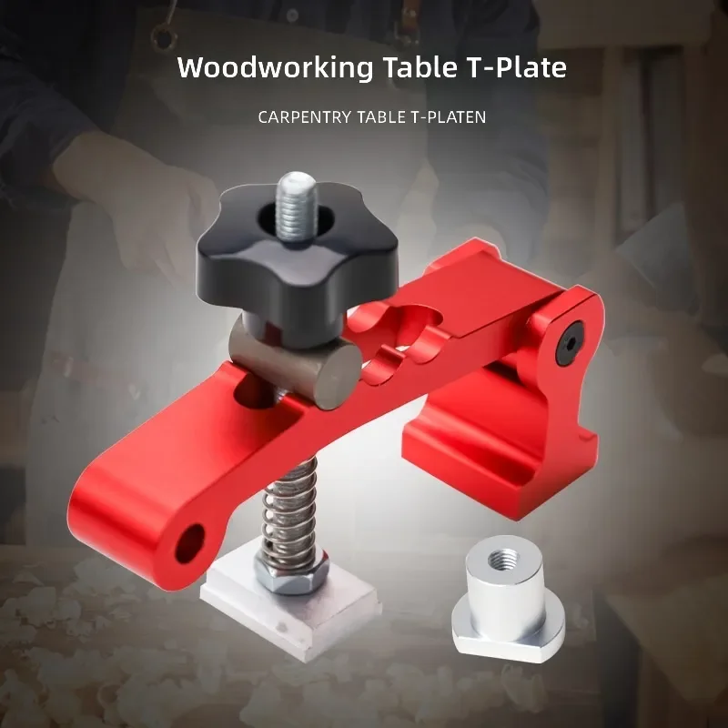 Woodworking Quick Positioning Clip T Type Slot Adjustable Pressure Plate Wood Board Press Workbench Fixed Clamping Block Tool