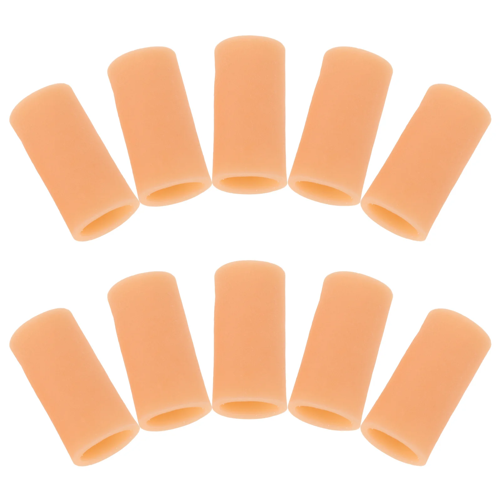 10 قطعة أكمام إصبع مضادة للاحتكاك قابلة لإعادة الاستخدام من السيليكون واقيات أصابع أغطية حماية مشتركة لكتابة اللوحة والبستنة