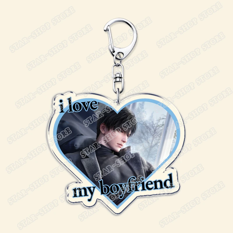 Hot Love and Deepspace Game Game Keychain for Accessories Sylus Zayne Rafayel Xavier Otome Keyring Jewelry Friends Fans Gifts