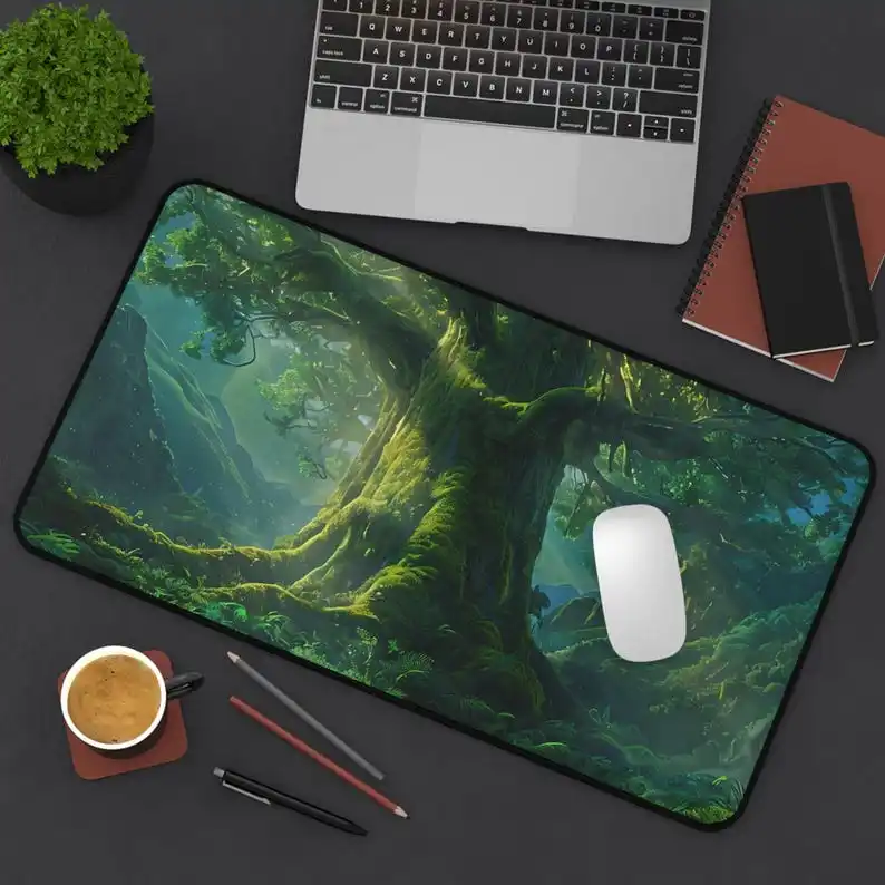 

Magic Forest Tree Deskmat,non-slip Waterproof Gaming Mouse Pad,office Gaming Table Decorative Mat,the Perfect Gift for Friends.
