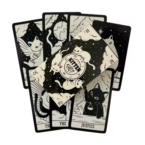 Cats Kitten Tarot Deck Cards Game Divination Deck English Versions Edition Oracle Board Playing Table Game For Party