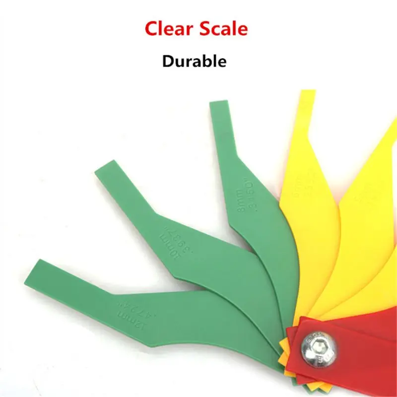 X37E Car Brake Pad Scale Thickness Gauge Car Brake Block Wear Measuring Instrument for Protection Tool Feeler Gauge Detector