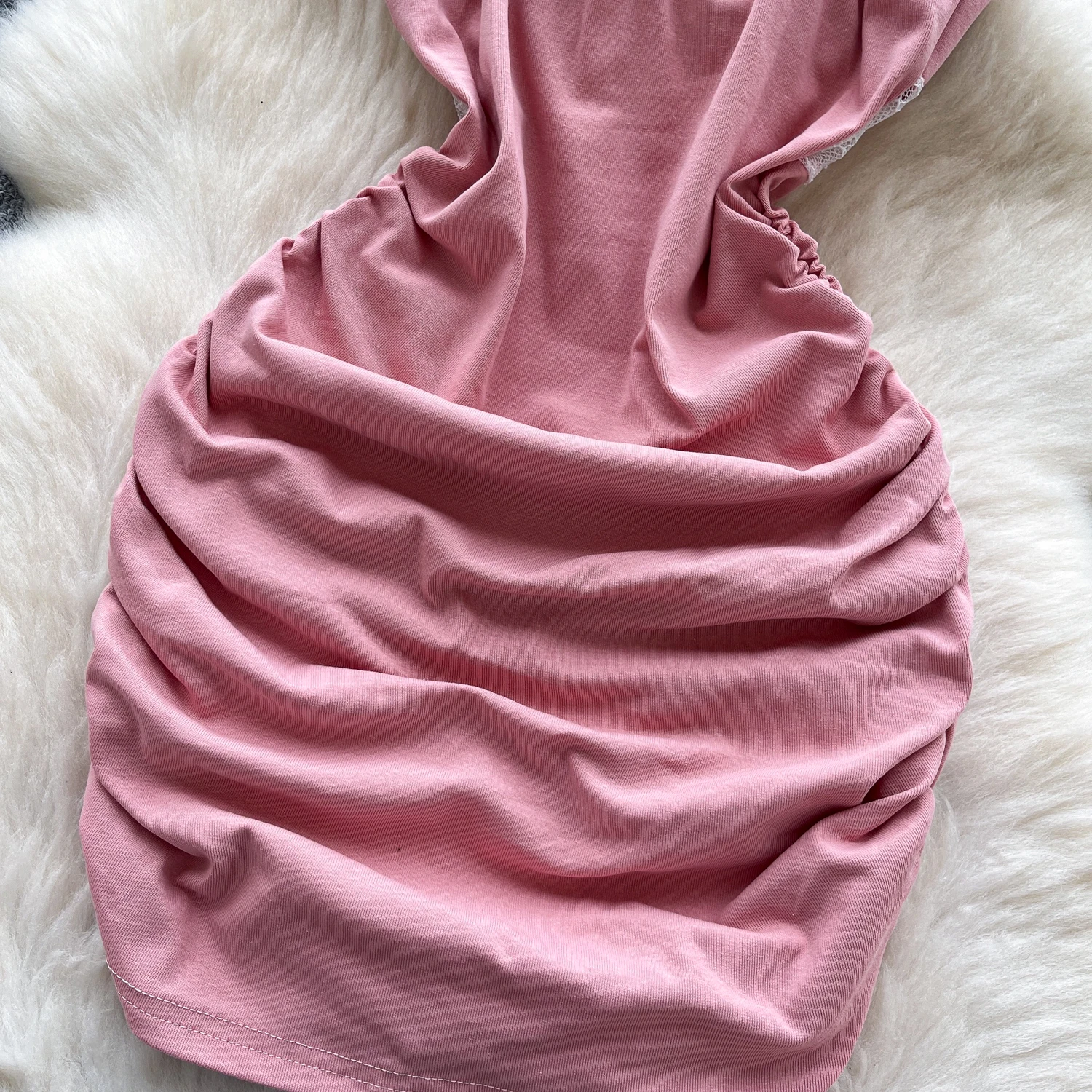 Elegancka sukienka letnia w stylu koreańskim, boho, bez rękawów, w stylu vintage, z motylami, dopasowana, z koronką, w stylu fairy.