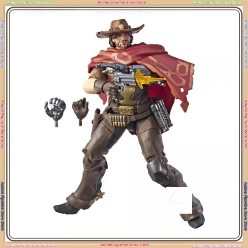 

Genuine Watchtower Joints Movable Figures Reinhardt Hunt for The Sky Soldier 76 Angel McRae Soldier Man Hand Puppet Gift