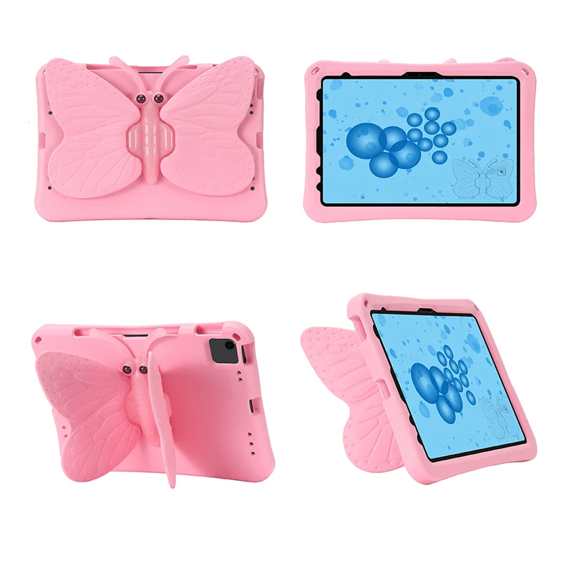 

Kids EVA Butterfly Stand Case For IPad 11 11 " 2025 10 10.9 2022 Air 13 M3 Air 5 10.9 Pro 12.9 Shockproof Tablet Cover Funda