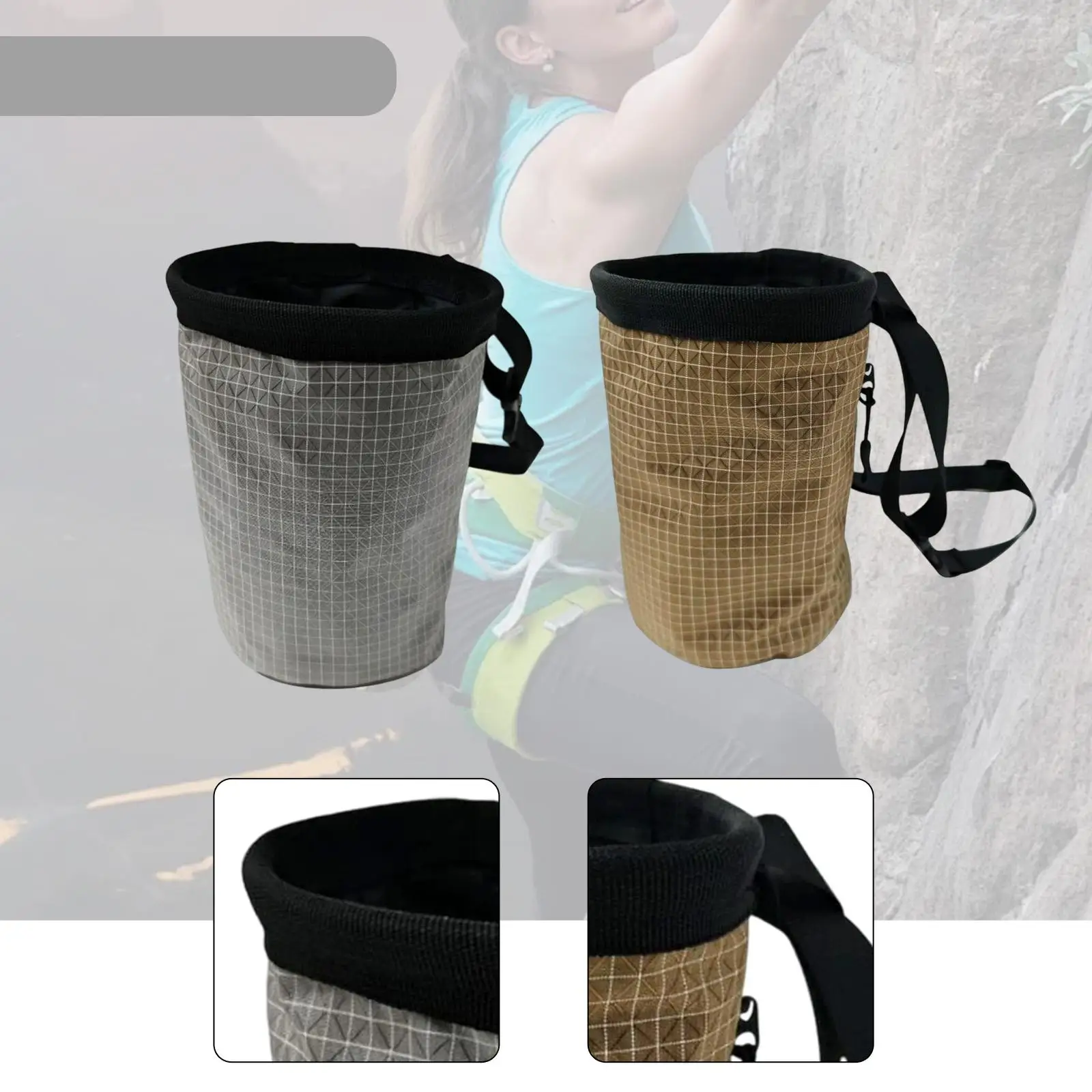 

Сумка для мела для скалолазания, легкая для фитнеса, дискового гольфа, тяжелой атлетики