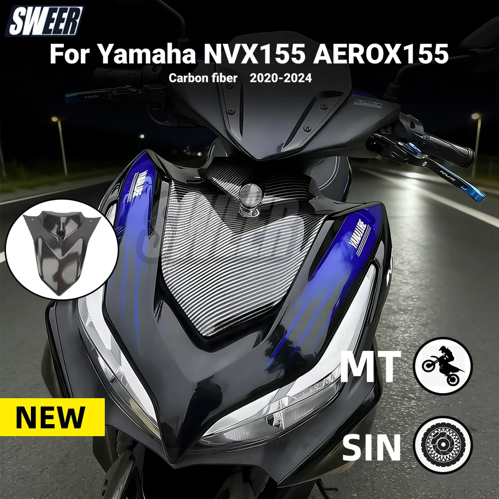 

Подходит для Yamaha NVX155 2020-2024, модифицированная передняя панель с водной печатью, корпус из углеродного волокна AEROX155