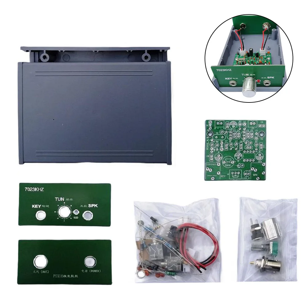 1 Pc ABS CW Shortwave Transceiver Complete Set For Adjustable Transmit And Receive Frequencies From 7023kHz To 7026kHz