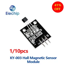 Módulo Sensor Magnético para Arduino, AVR Smart Cars, DIY Starter Kits para Arduino, ky-003 Hall, 1 Pc, 10Pcs