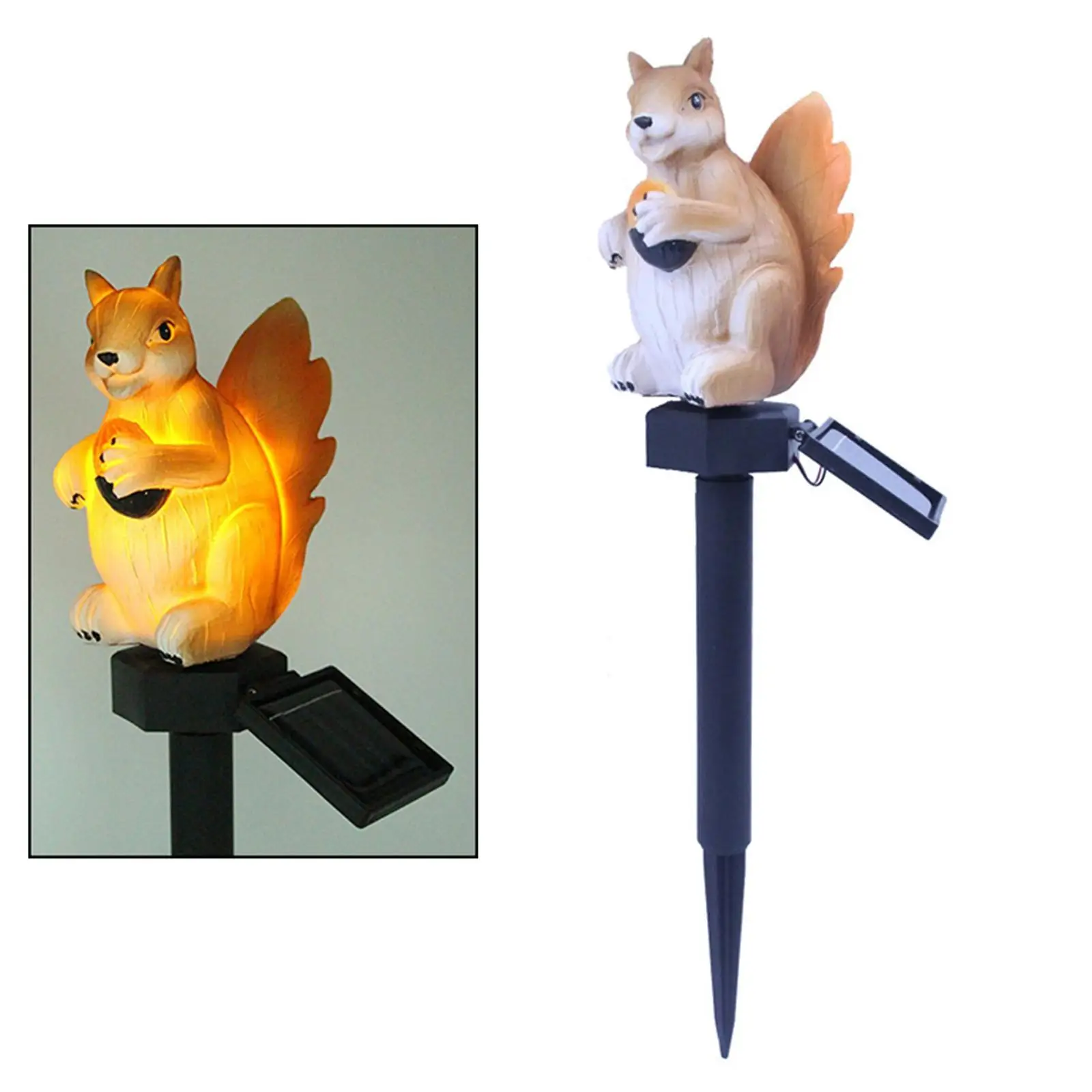 Solar Powered Light Lamp Garden Animal Decor for Patio, Backyard Garden Yard