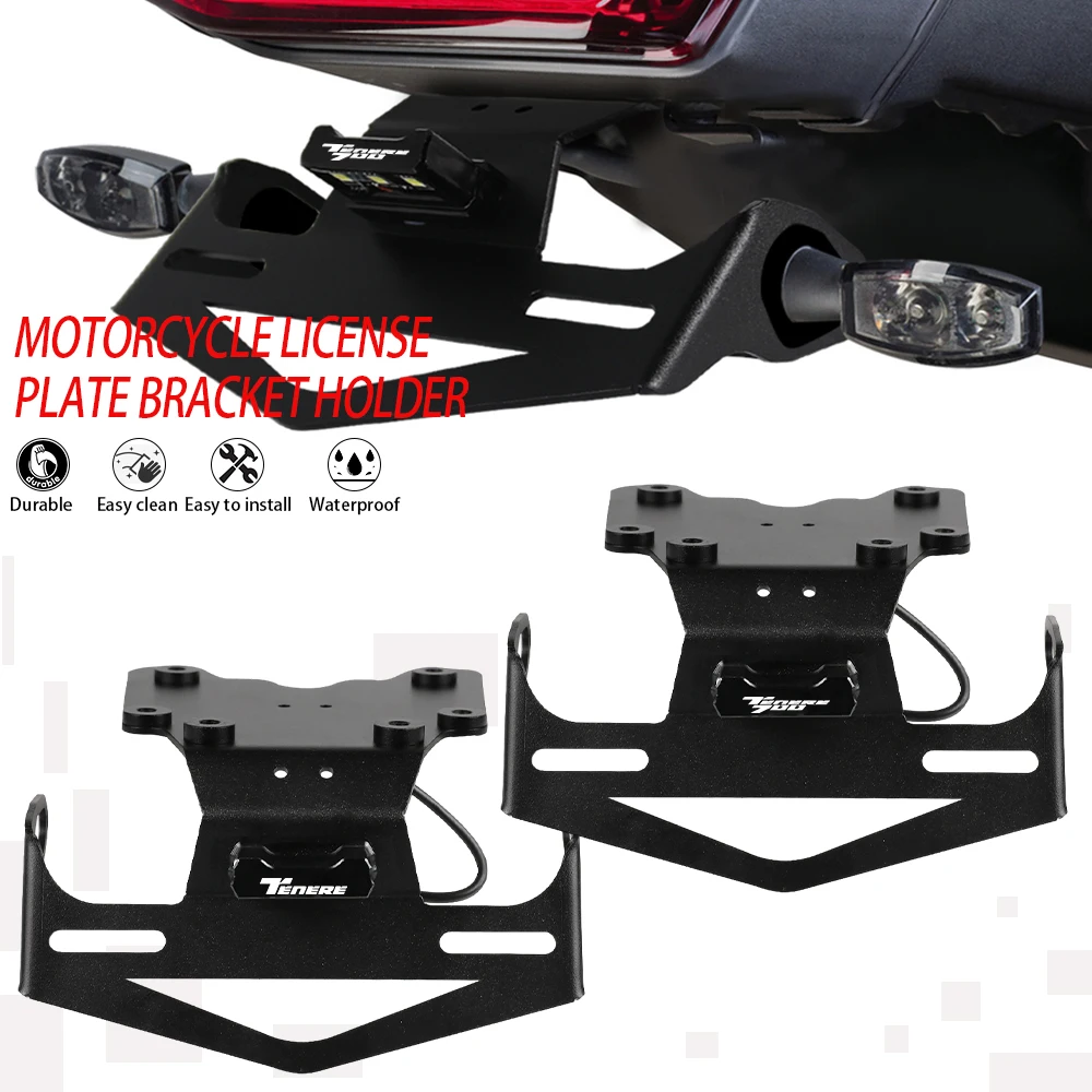 

Motorcycle Rear License Plate Holder Bracket Bracket Tail Tidy Fender For Yamaha Tenere 700 Tenere700 2019 2020 2021 2022 2023