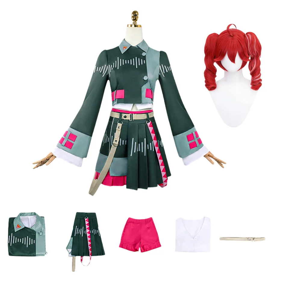 

Virtual Anime Kasane Teto Cosplay Costume Wig Singer