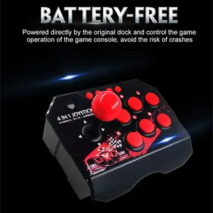 Gamminja NS002 4 in 1 Retro Arcade Console Game Joystick Rocker Fighting Controller for Nintendo Switch PS3 PC Android TV 12 Main Sales Drop Control - №6