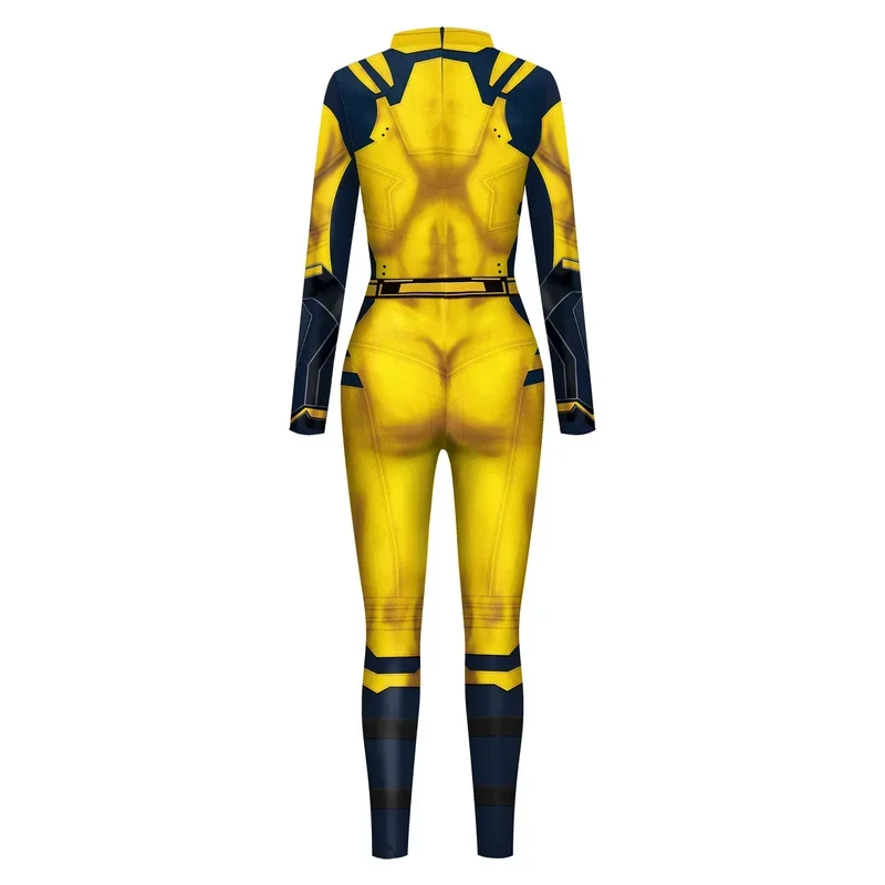 SN55 خارقة الرجال النساء الأطفال فيلم ديدبولير ولفيرين تأثيري ازياء هالوين بذلة أداء حفلة Zentai B @ 54WE