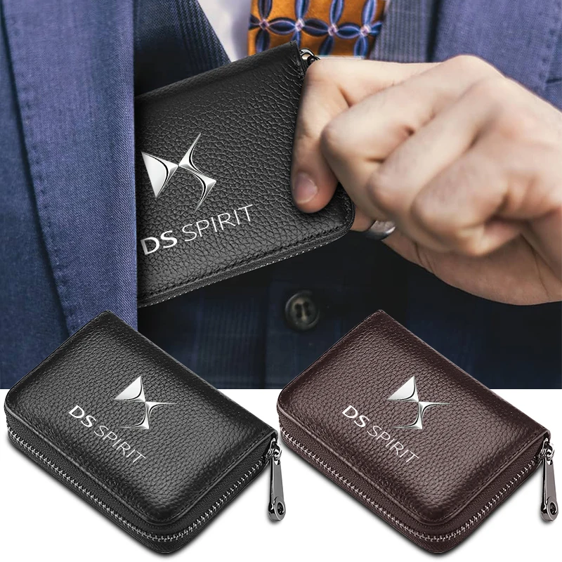 Car Wallet Driver License Credit Card Clip Protector Cover Storage Bag for Citroen DS C1 C2 C3 C4 C5 C6 C8 C4L DS3 Car Stickers
