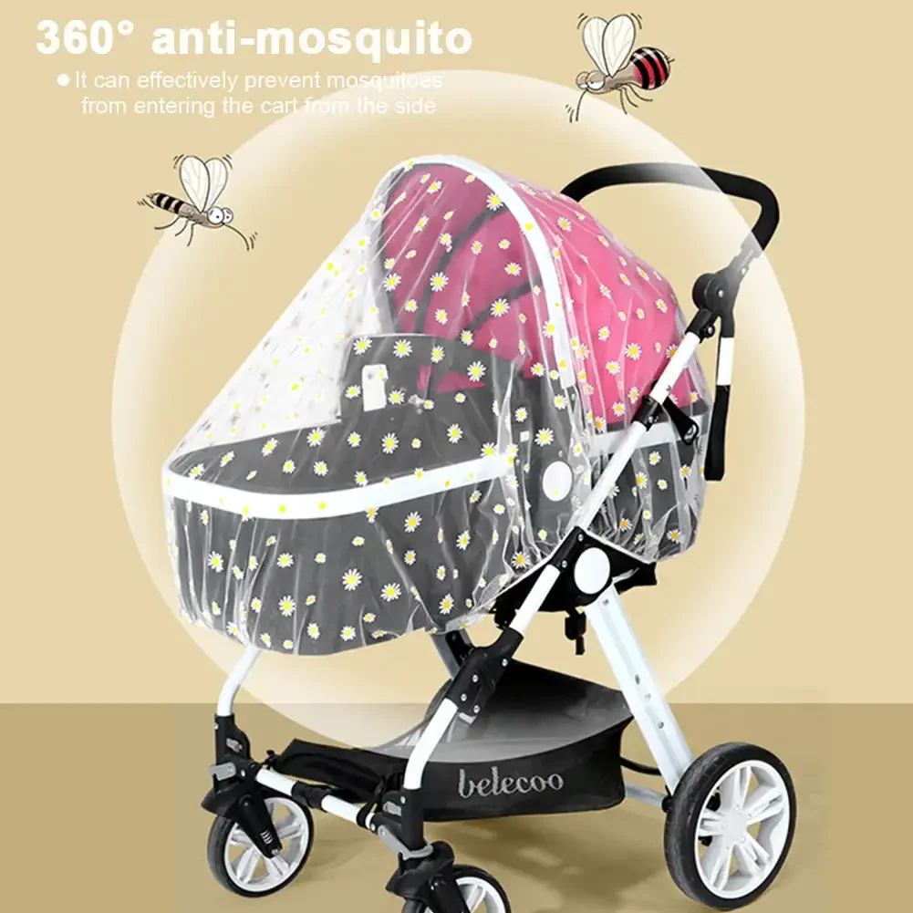 Elastic Type Baby Crib Netting Mosquito Net Pushchair Anti-bug Netting Infant Protection Mesh Stroller Trolley Accessories