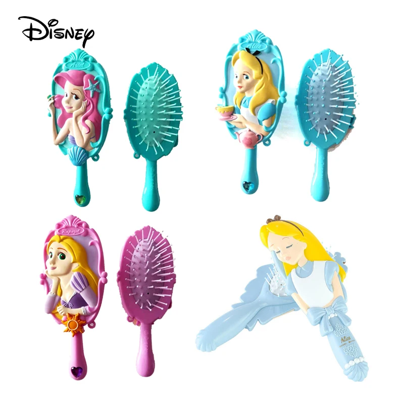 Disney Mickey Minnie Comb Kid Air Cushion Massage Comb Hair Care Brushes Baby Girls Dress Up Makeups Toy Gifts