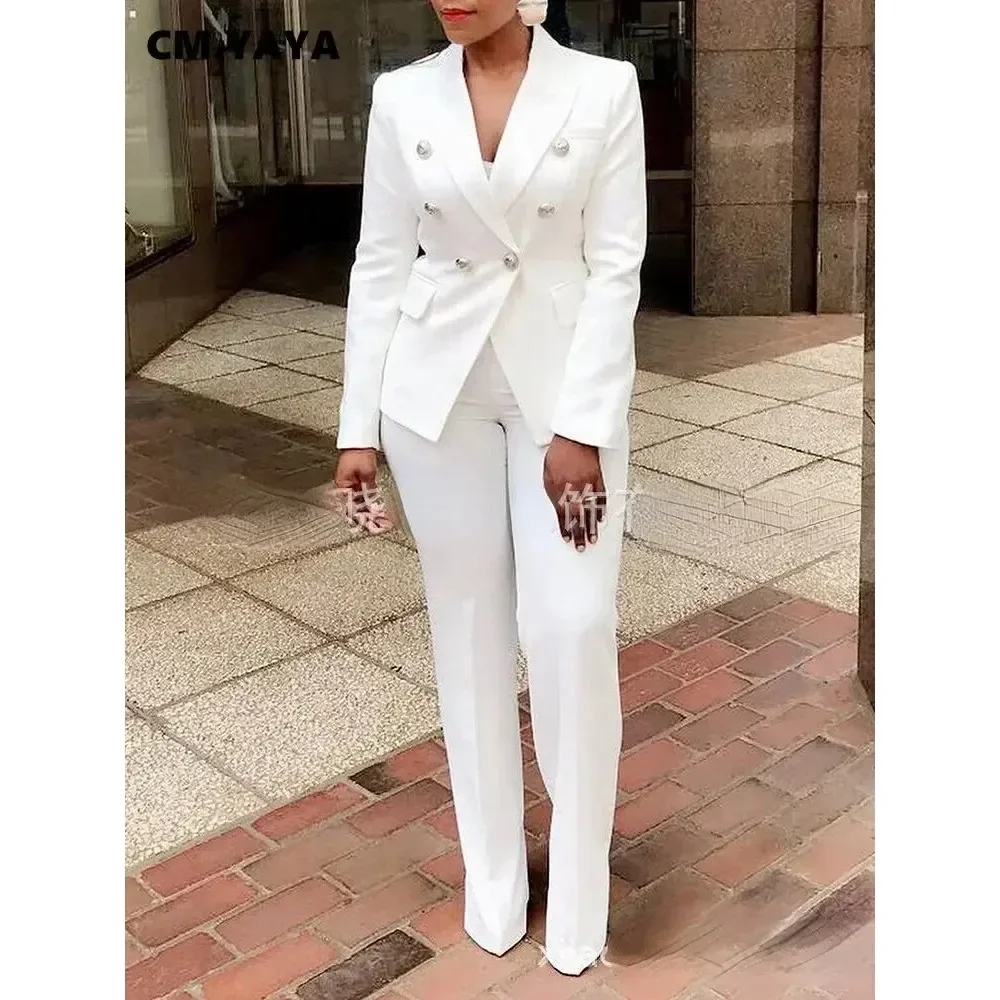 

2024 New High Waisted Solid Color Elegant Women's Suit Long Sleeved Pants Set Temperament Commuting Suit Office OL Suit Set